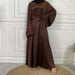 Silky Satin Closed Abaya Dress (10 Colors) - Free Worldwide Shipping- Sew Royal US