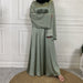 Silky Satin Closed Abaya Dress (10 Colors) - Free Worldwide Shipping- Sew Royal US