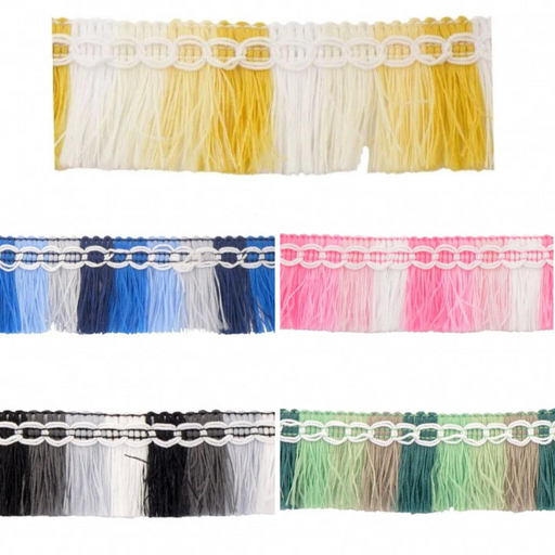 21mm Mini Two Tone Fringe - Free Worldwide Shipping- Sew Royal US