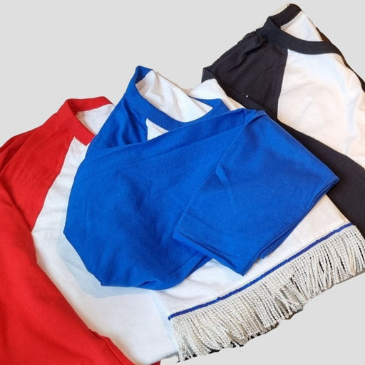 Men's Long Sleeve Raglan Fringed T-Shirt (4 Colors) - Free Worldwide Shipping- Sew Royal US