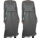Button Up Neck Midi Dress - Free Worldwide Shipping- Sew Royal US