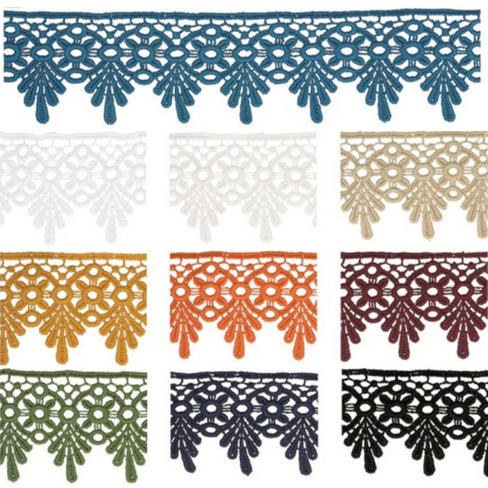47mm Guipure Lace Fringe - Free Worldwide Shipping- Sew Royal US