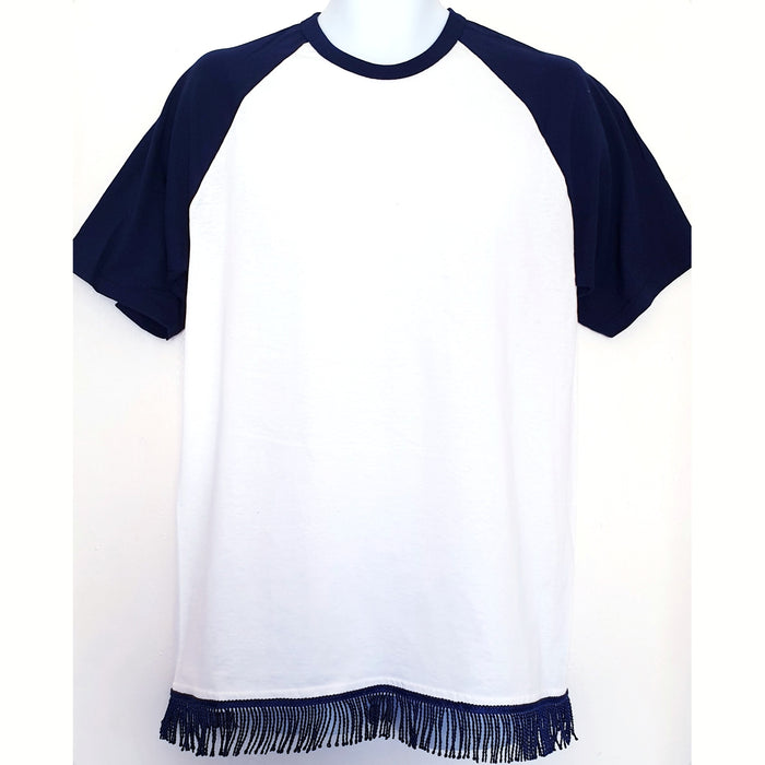 Men's Raglan Sleeve Fringed T-Shirt (5 Colours) - Free Worldwide Shipping- Sew Royal US