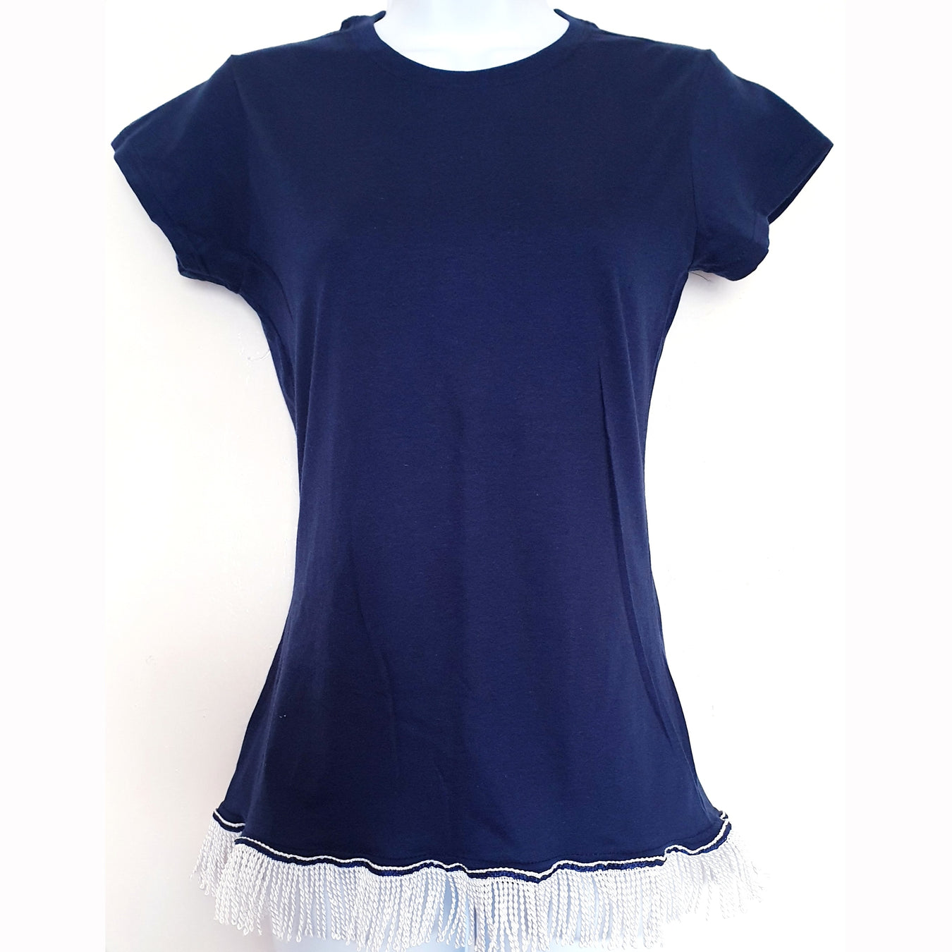 Women's Plain Fringed T-Shirt (9 Colors) - Free Worldwide Shipping- Sew Royal US