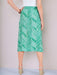 Mint-Green Chevron-Print Midi Skirt - Free Worldwide Shipping- Sew Royal US