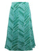 Mint-Green Chevron-Print Midi Skirt - Free Worldwide Shipping- Sew Royal US