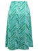 Mint-Green Chevron-Print Midi Skirt - Free Worldwide Shipping- Sew Royal US