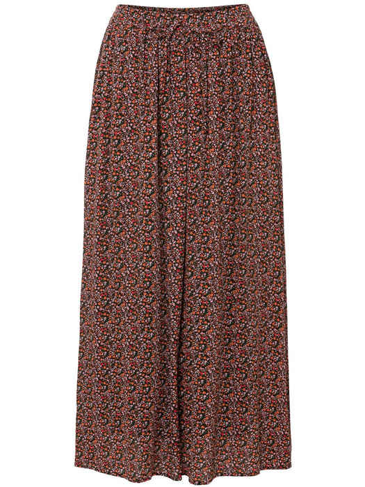 Multi-Print Tie Waist Maxi Skirt