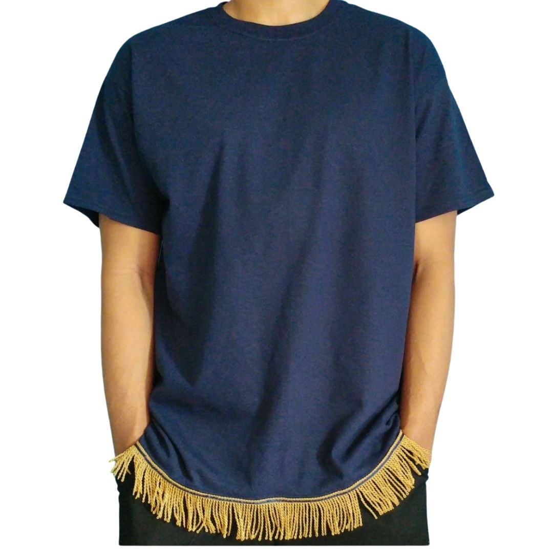 Men's Plain Short Sleeve Fringed T-Shirt  Hebrew Israelite Mens Clothing –  Sew Royal US