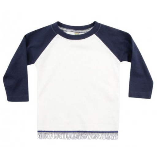 Baby/Toddler Jersey Fringed Long Sleeve Shirt - Free Worldwide Shipping- Sew Royal US