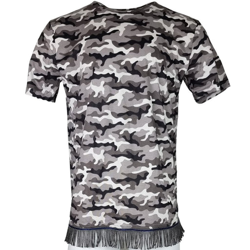 Men's Camo Fringed T-Shirt (4 Colours) - Free Worldwide Shipping- Sew Royal US