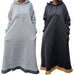 Oversized Hooded Maxi Dress - Free Worldwide Shipping- Sew Royal US