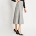 Houndstooth A-Line Midi Skirt - Free Worldwide Shipping- Sew Royal US