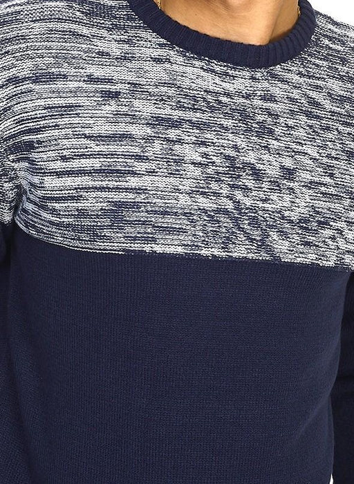 Contrast Panel Fringed Sweater - Free Worldwide Shipping- Sew Royal US