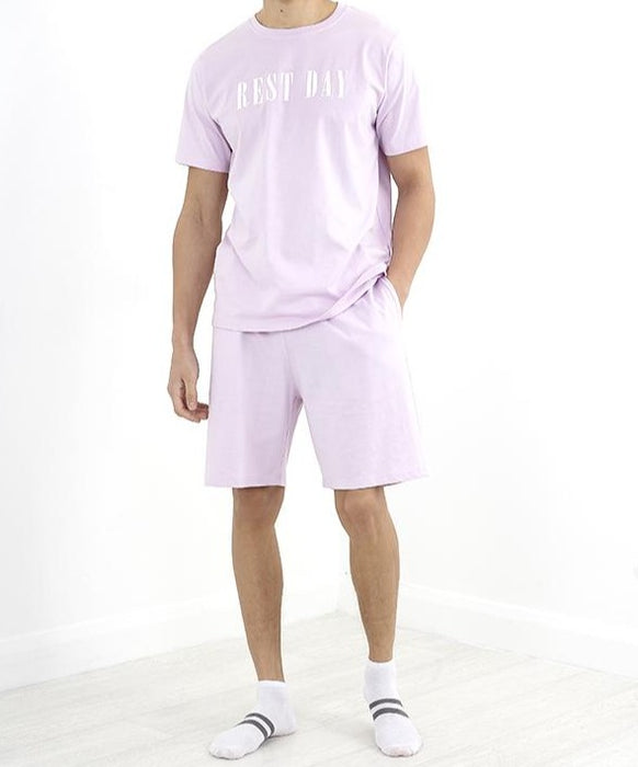 Men's Fringed T-Shirt & Shorts Lounge Set - Free Worldwide Shipping- Sew Royal US