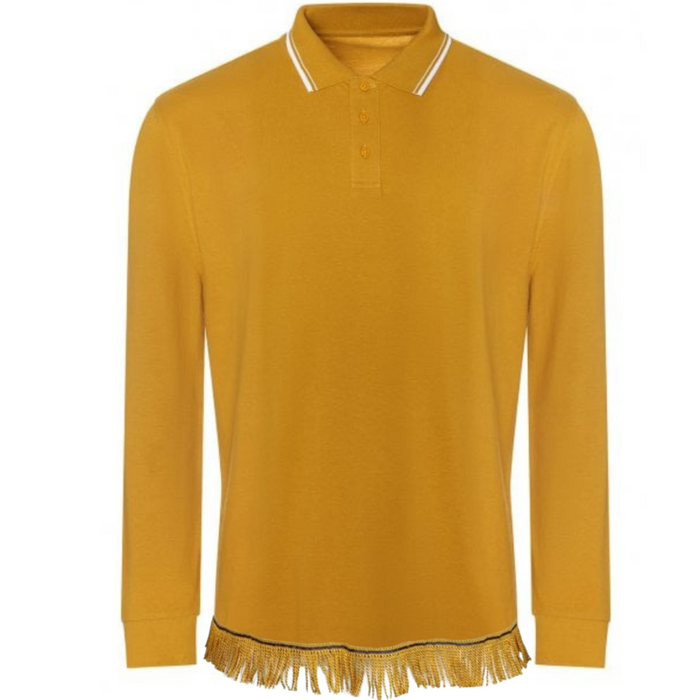 Men's Long Sleeved Tipped Collar Polo