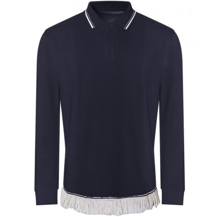 Men's Long Sleeved Tipped Collar Polo