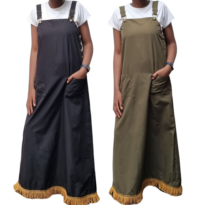 Lightweight Pinafore Maxi Dress - Free Worldwide Shipping- Sew Royal US