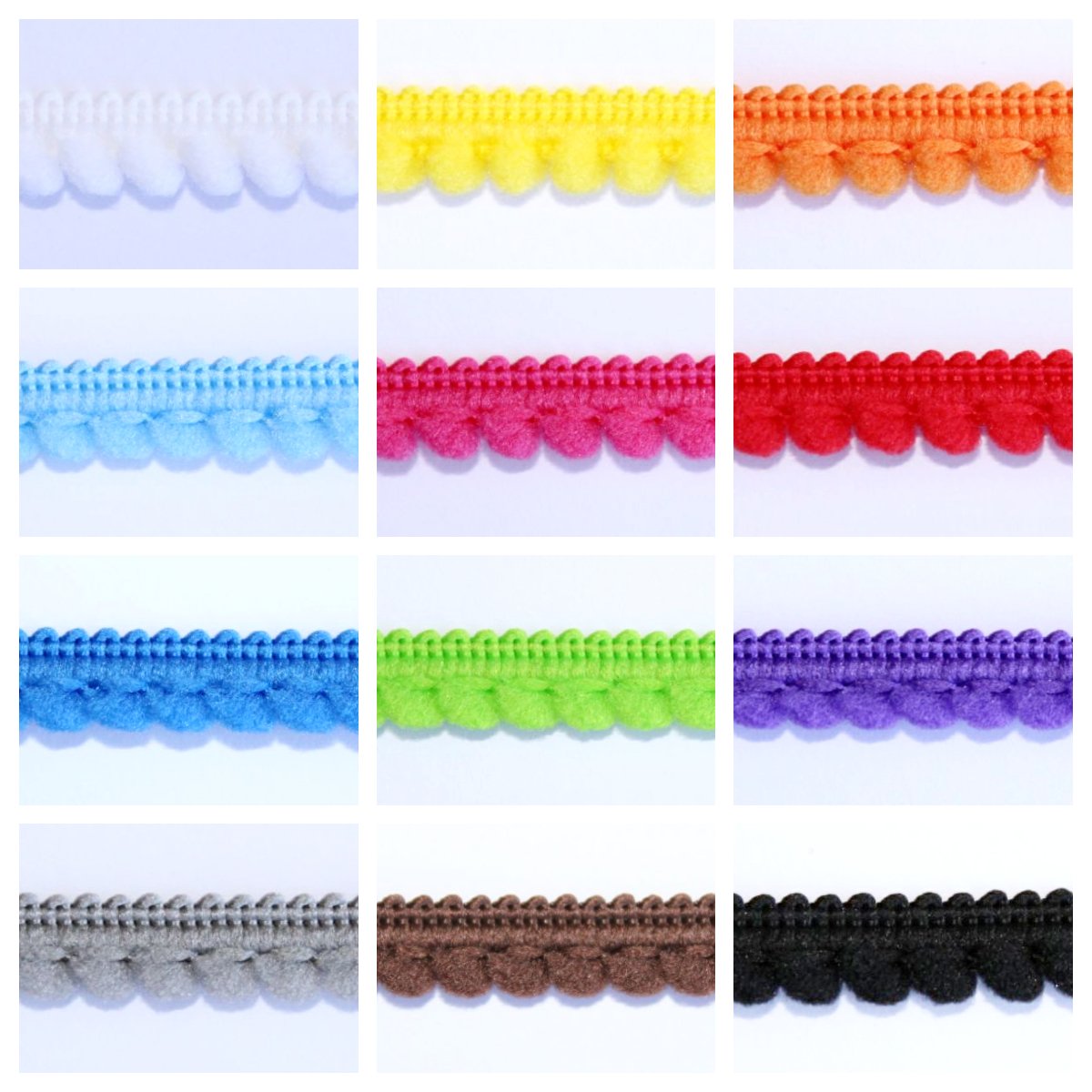 Mini Pom Pom Fringe - Free Worldwide Shipping- Sew Royal US