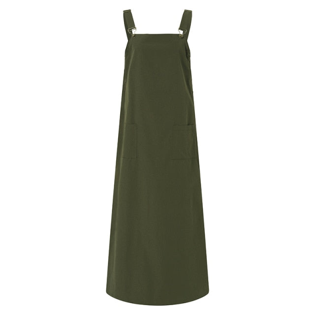 Lightweight Pinafore Maxi Dress - Free Worldwide Shipping- Sew Royal US