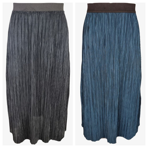 Reversible Midi Plisse Skirt - Free Worldwide Shipping- Sew Royal US