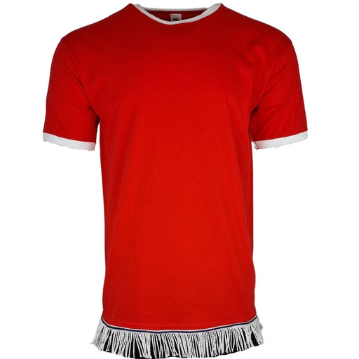 Men's Ringer Fringed T-Shirt - Free Worldwide Shipping- Sew Royal US