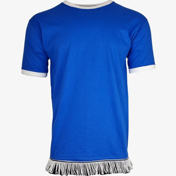 Men's Ringer Fringed T-Shirt - Free Worldwide Shipping- Sew Royal US