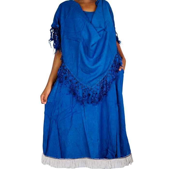 Shawl Pullover Maxi Dress