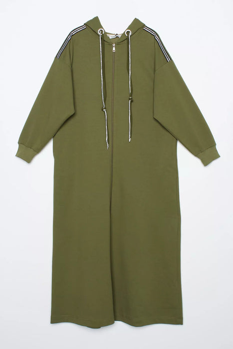 Zip Up Maxi Hoodie