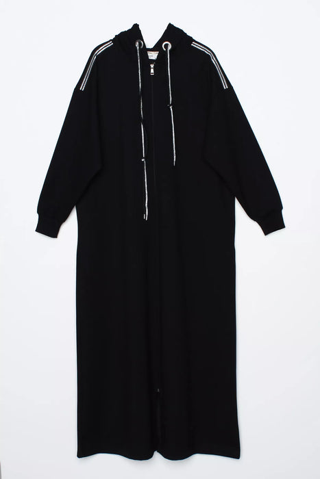 Zip Up Maxi Hoodie