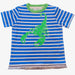 Boys Blue/White Striped T-Shirt - Free Worldwide Shipping- Sew Royal US