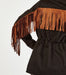 Women's Black Suede Fringe Jacket - Free Worldwide Shipping- Sew Royal US
