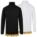 Men's Turtle Neck Long Sleeve with Fringes - Free Worldwide Shipping- Sew Royal US