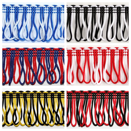 30mm Two Tone Loop Fringe - Free Worldwide Shipping- Sew Royal US