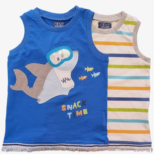 Boys Fringed Vests (Shark/Striped) - Free Worldwide Shipping- Sew Royal US